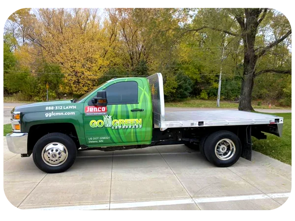 Go Green Lawn Care truck Minnesota
